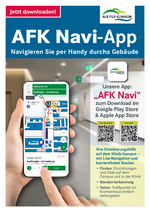 Plakat zur AFK Navi-App