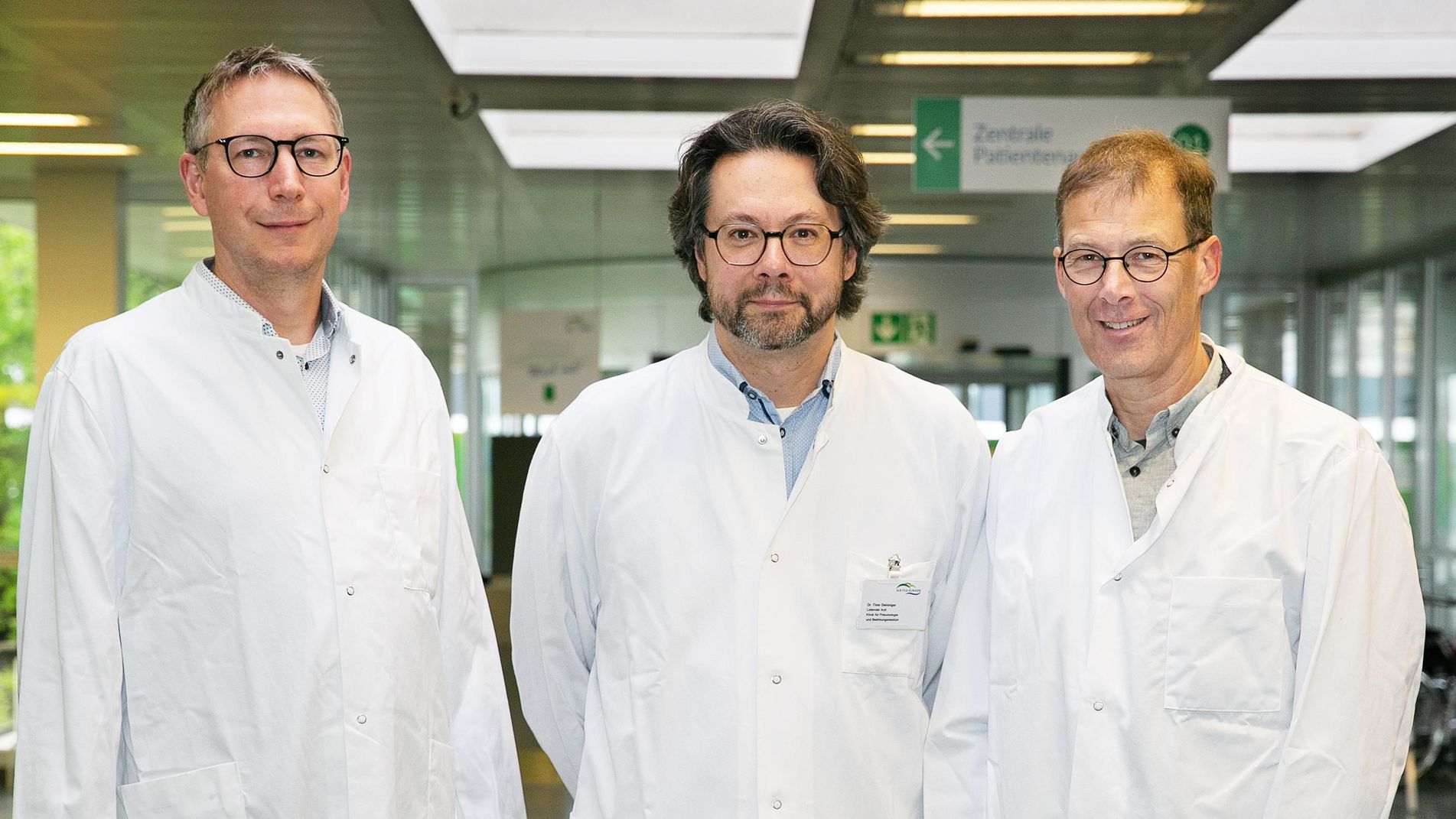 (v.l.) Dr. Tobias Merk (Ludwigsburg), Dr. Timo Deininger (Göppingen),  PD Dr. Martin Faehling (Esslingen)